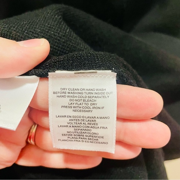 Anne Klein Black and White Long Sleeve Sweater Dress XL X-Large - Picture 5 of 9